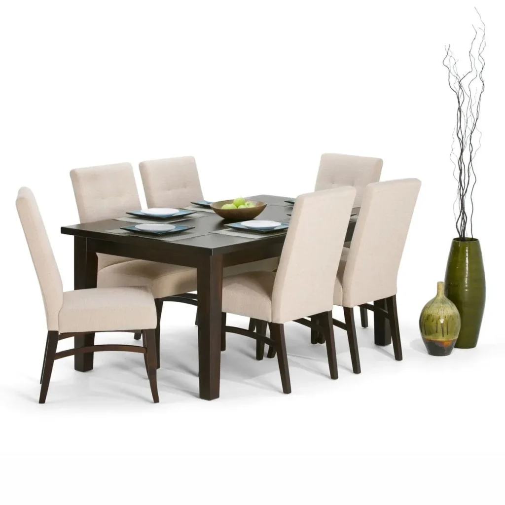 Juego Comedor 6 Sillas Barbara Beige