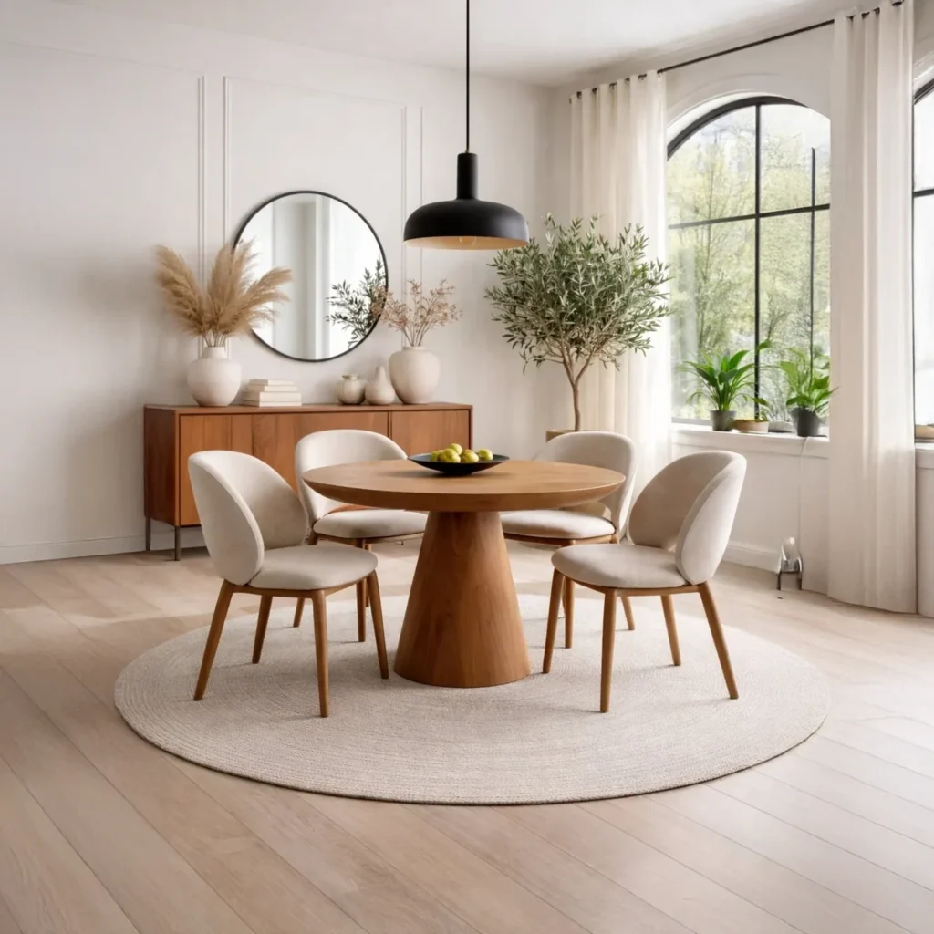 Juego de Comedor 4 Sillas Catalina Beige