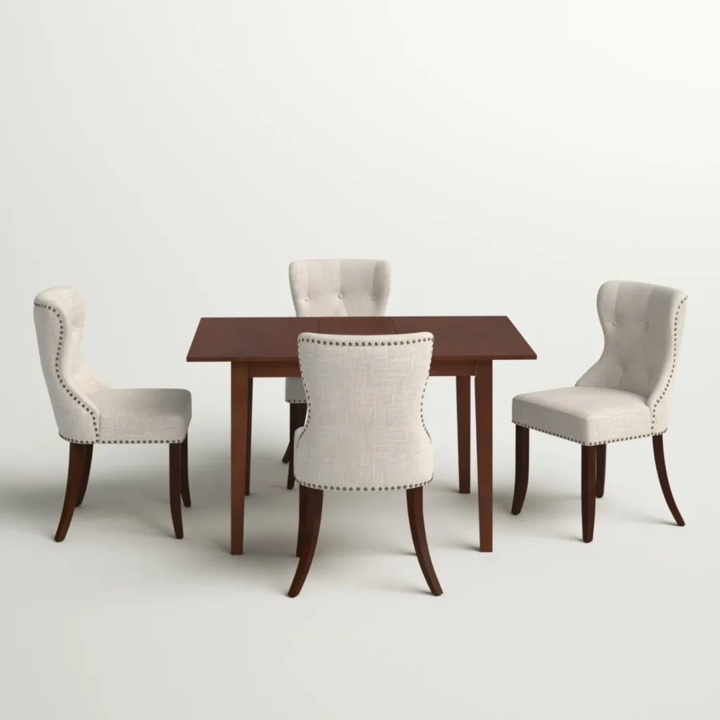 Juego de Comedor 4 Sillas Hugo Blanco