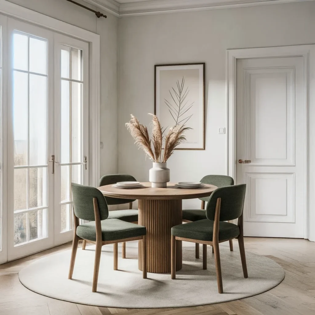 Juego de Comedor 4 Sillas Nicolas Verde