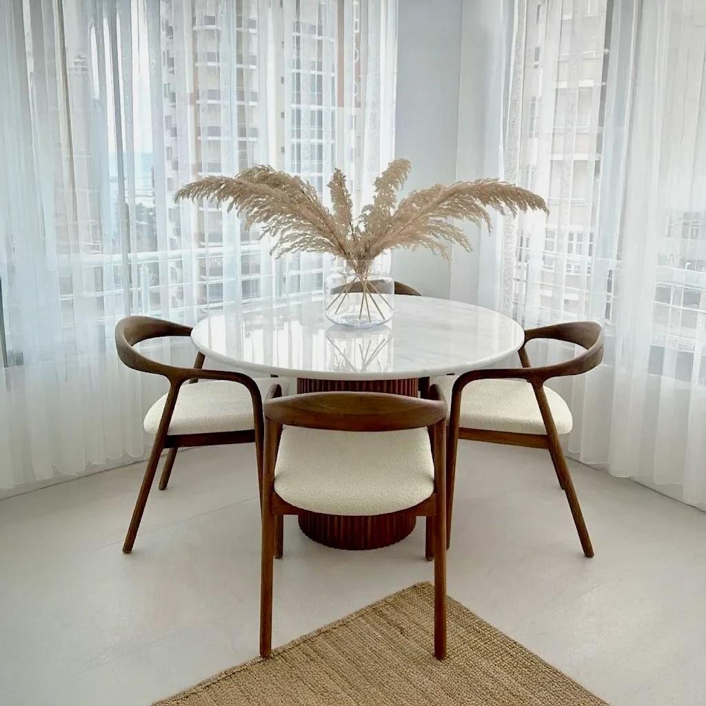 Juego de Comedor 4 Sillas Orland Nogal