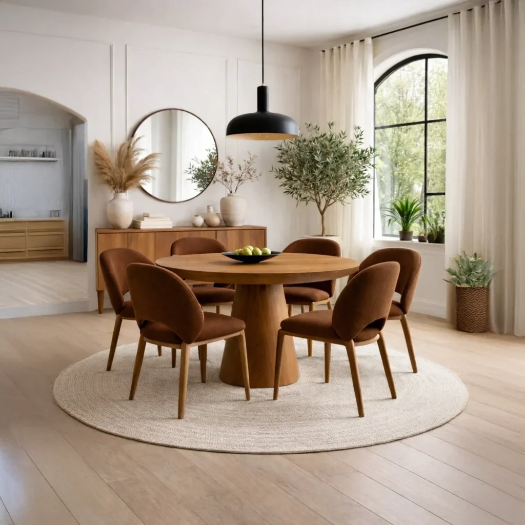 Juego de Comedor 6 Sillas Catalina Marrón