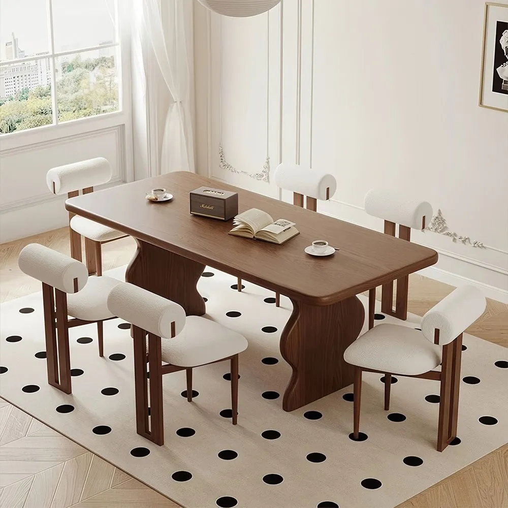 Juego de Comedor 6 Sillas Elena Beige Claro