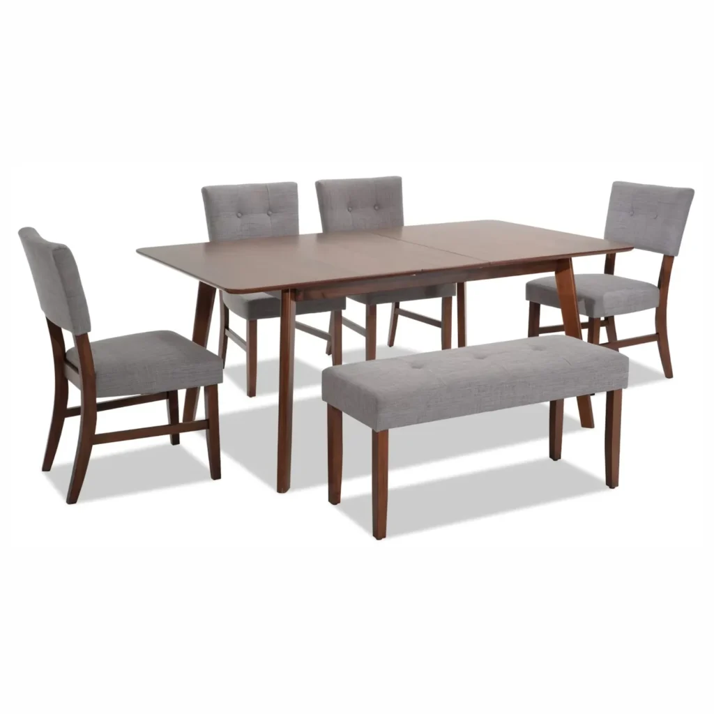 Juego de Comedor 6 Sillas Elías Gris