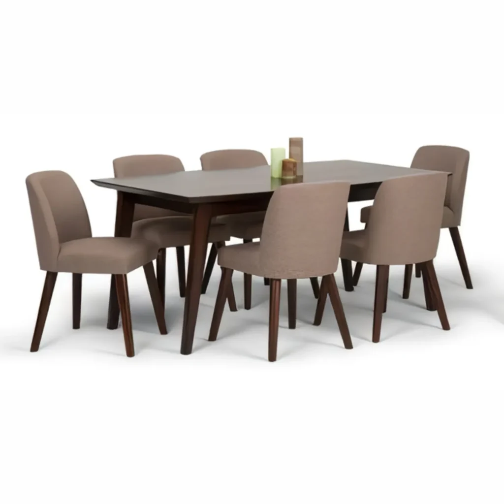 Juego de Comedor 6 Sillas Esteban Marrón