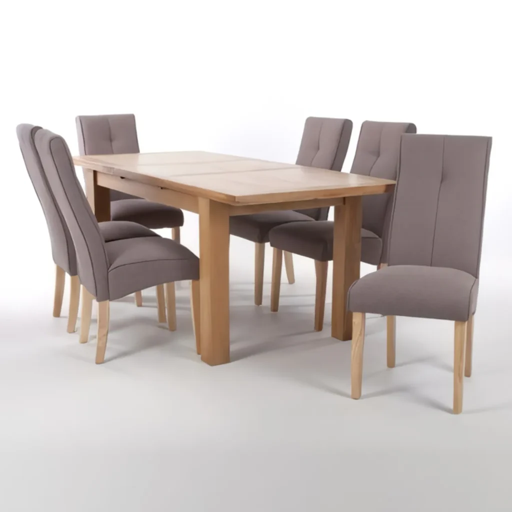 Juego de Comedor 6 Sillas Isidora Beige Oscuro