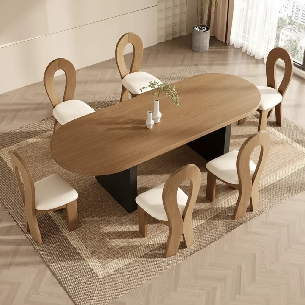Juego de Comedor 6 Sillas Regina Marfil
