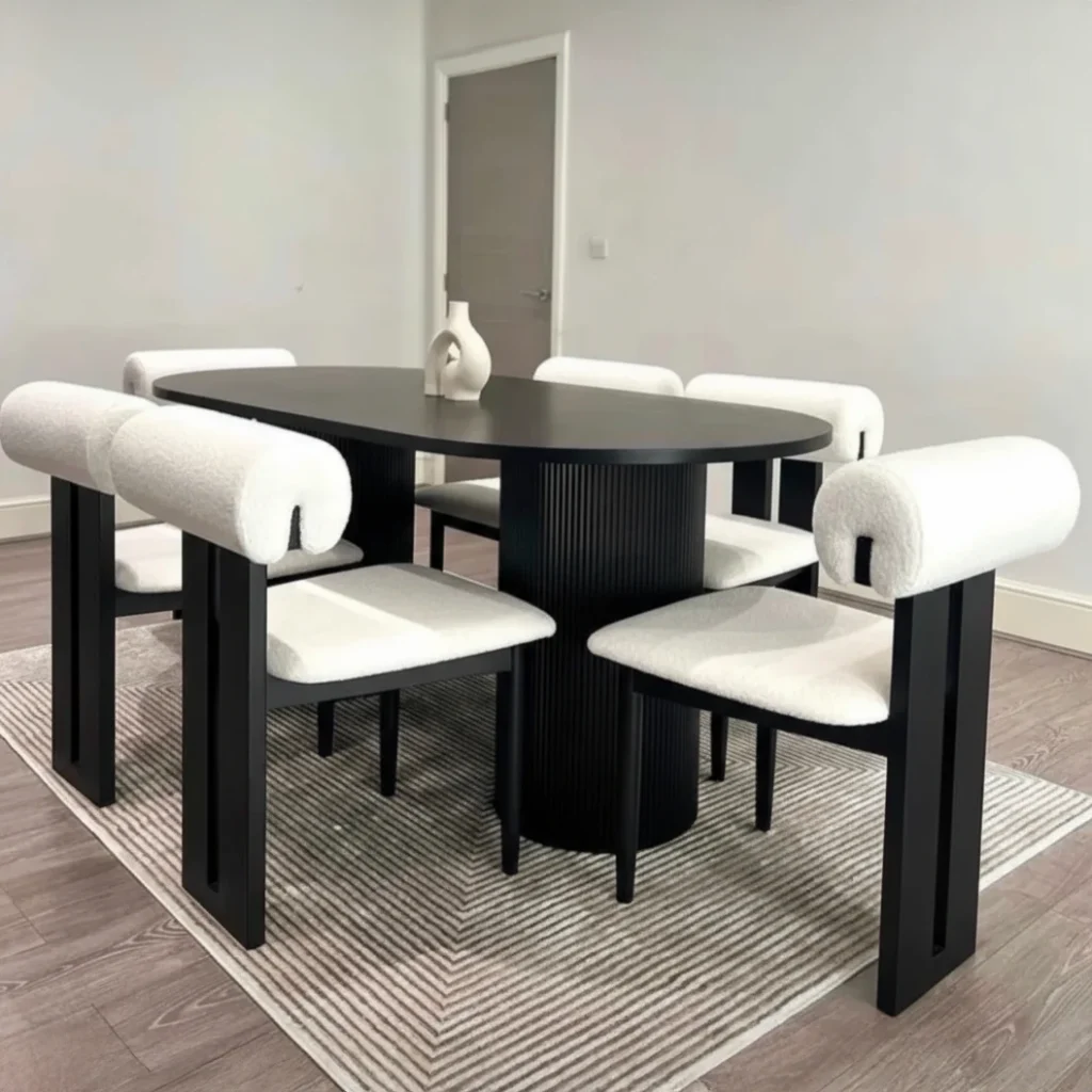 Juego de Comedor 6 Sillas Salome Nogal Oscuro