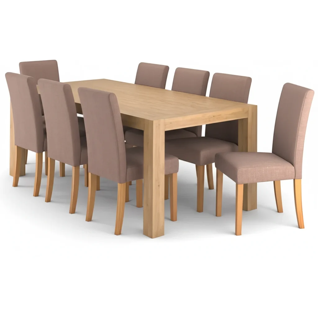 Juego de Comedor 8 Sillas Grace Cocoa
