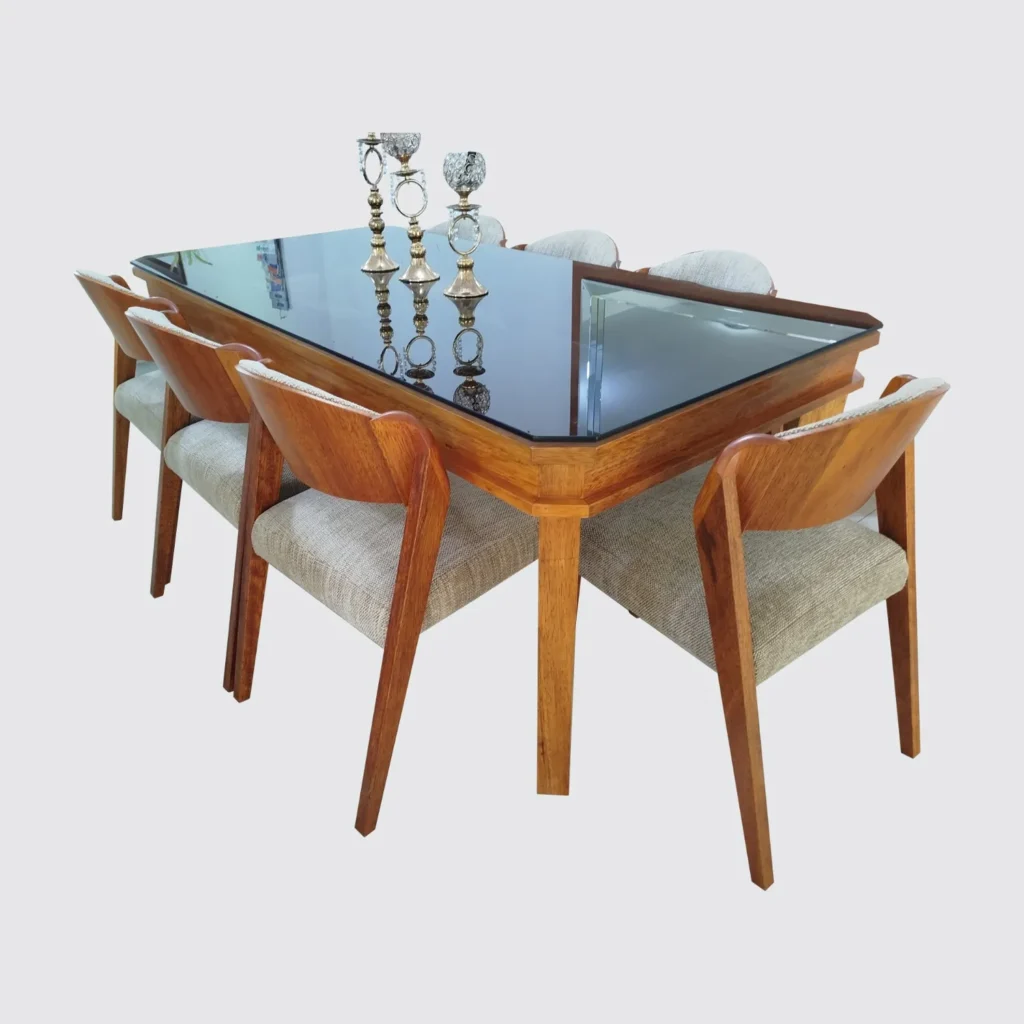 Juego de Comedor 8 Sillas Patricia Beige Claro
