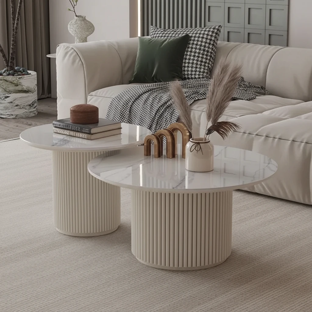 Mesa de Centro Fjord Marfil