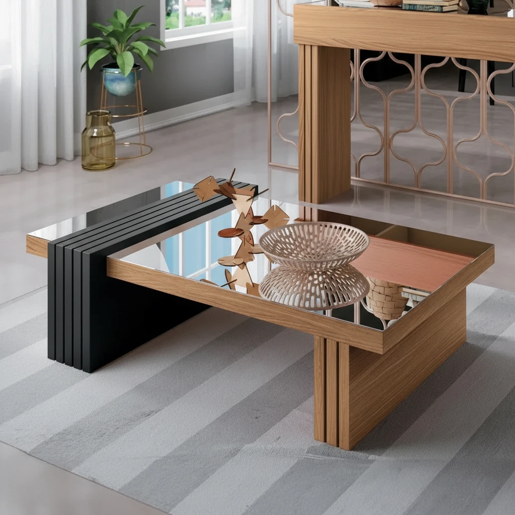 Mesa de Centro Randu Vidrio