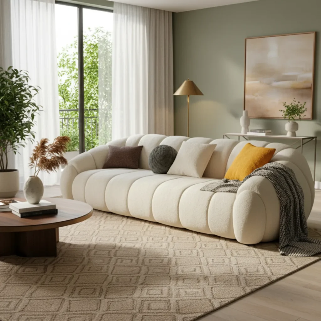 Sala Sofá Adeline Beige