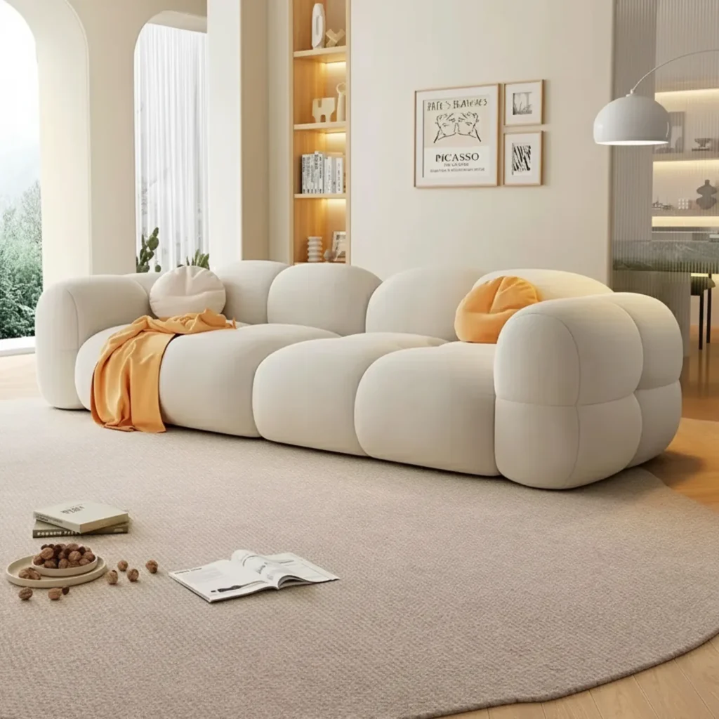 Sala Sofá Malvina Marfil