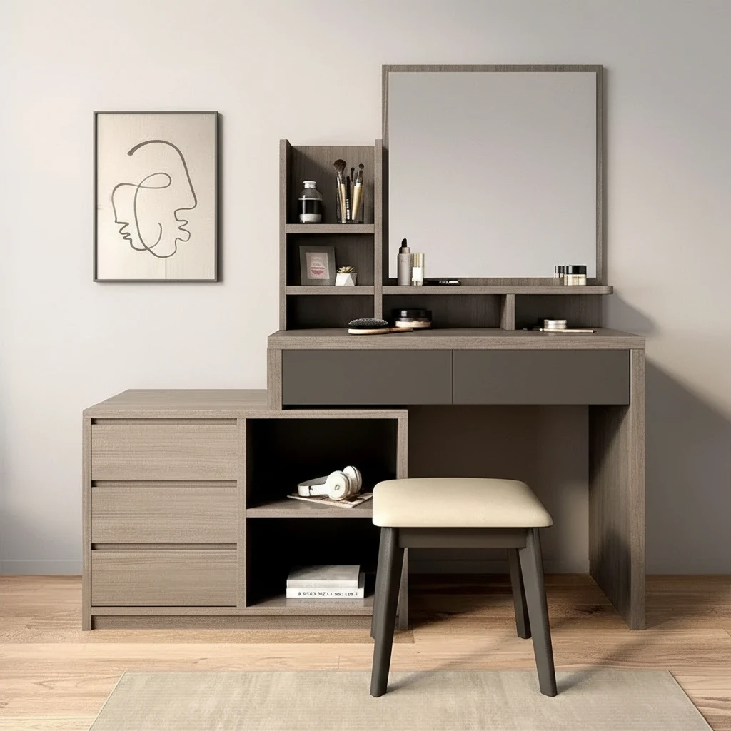 Tocador Bardolino + Puf 140Cm